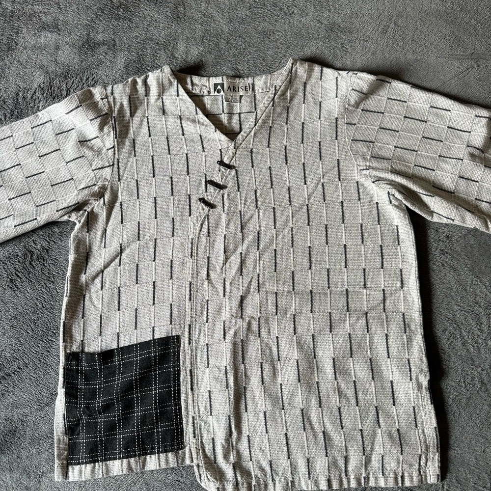 Arise Toggle Buttons M Oversized Patchwork Made I… - image 1